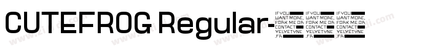 CUTEFROG Regular字体转换